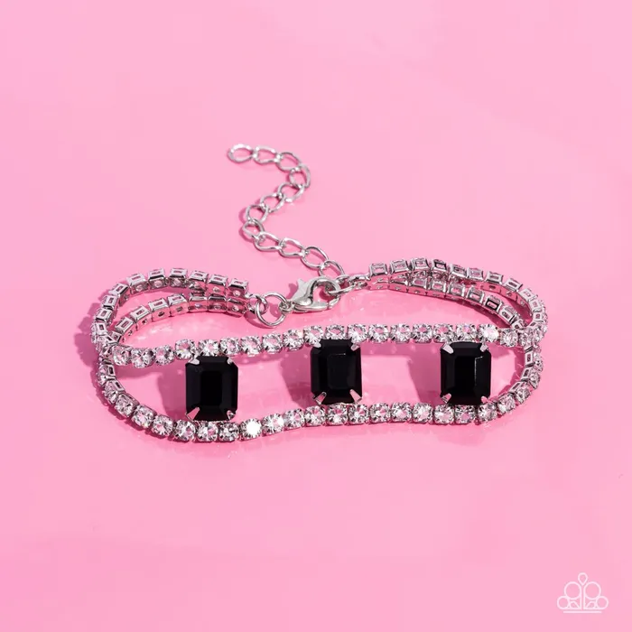 Bracelets Paparazzi Jewelry Paparazzi Bracelet Embedded Elegance Black Bracelets Paparazzi Jewelry Paparazzi Bracelet Embedded Elegance Black