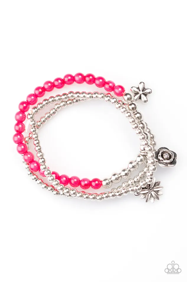 Bracelets Paparazzi Jewelry Paparazzi Bracelet Gardenia Party Pink