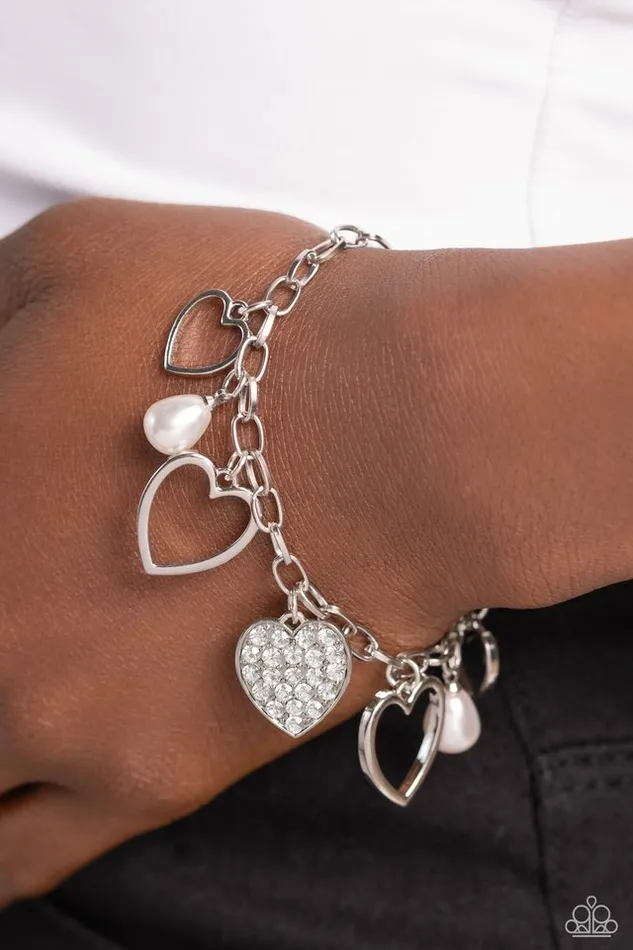 Bracelets Paparazzi Jewelry Paparazzi Bracelet GLOW Your Heart White