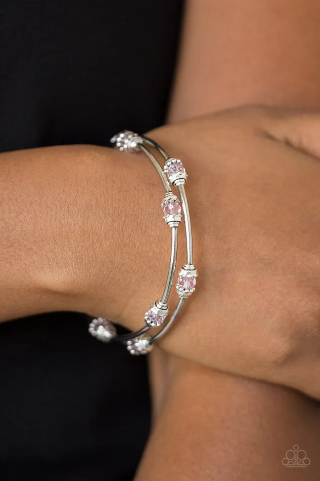 Bracelets Paparazzi Jewelry Paparazzi Bracelet Into Infinity Pink