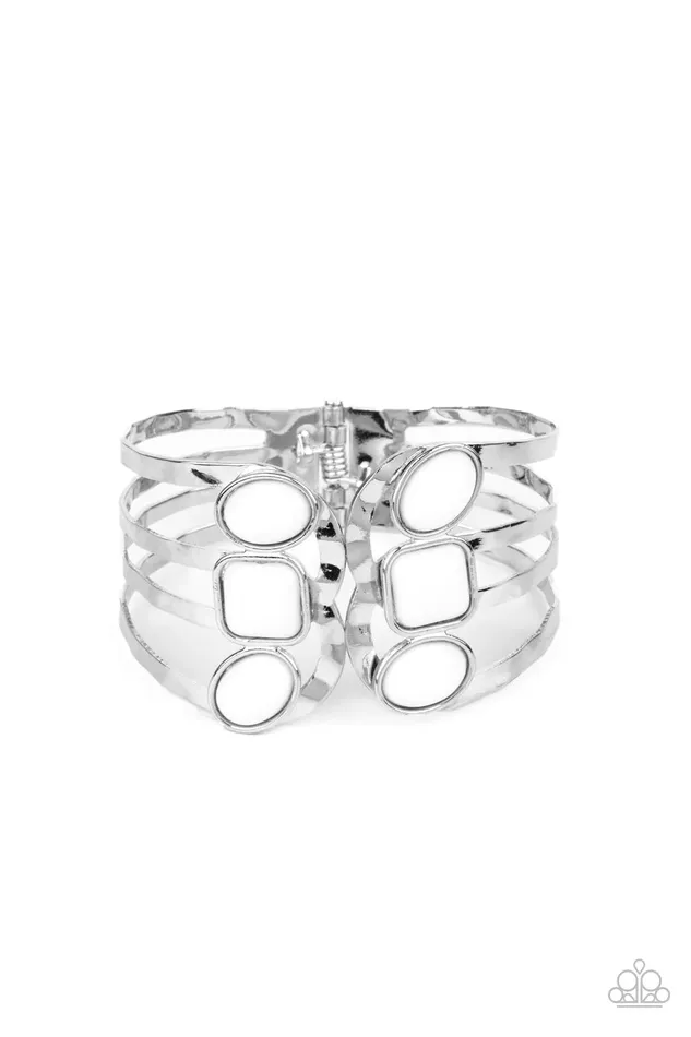 Bracelets Paparazzi Jewelry Paparazzi Bracelet Mystified White