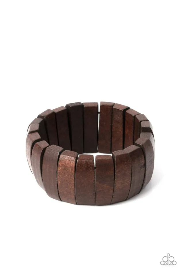 Bracelets Paparazzi Jewelry Paparazzi Bracelet Raise The BARBADOS Brown
