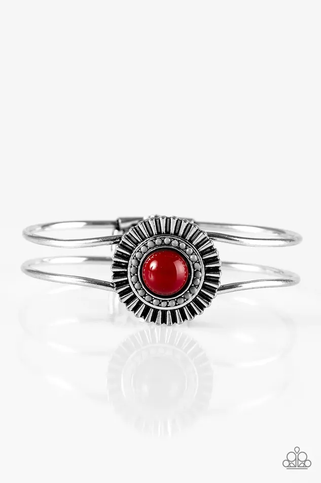 Bracelets Paparazzi Jewelry Paparazzi Bracelet Right On HUE Red