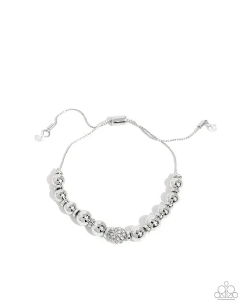 Bracelets Paparazzi Jewelry Paparazzi Bracelet Slow and READY White Bracelets Paparazzi Jewelry Paparazzi Bracelet Slow and READY White