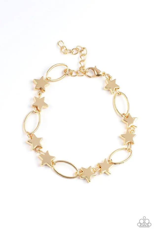 Bracelets Paparazzi Jewelry Paparazzi Bracelet Stars and Sparks Gold Bracelets Paparazzi Jewelry Paparazzi Bracelet Stars and Sparks Gold