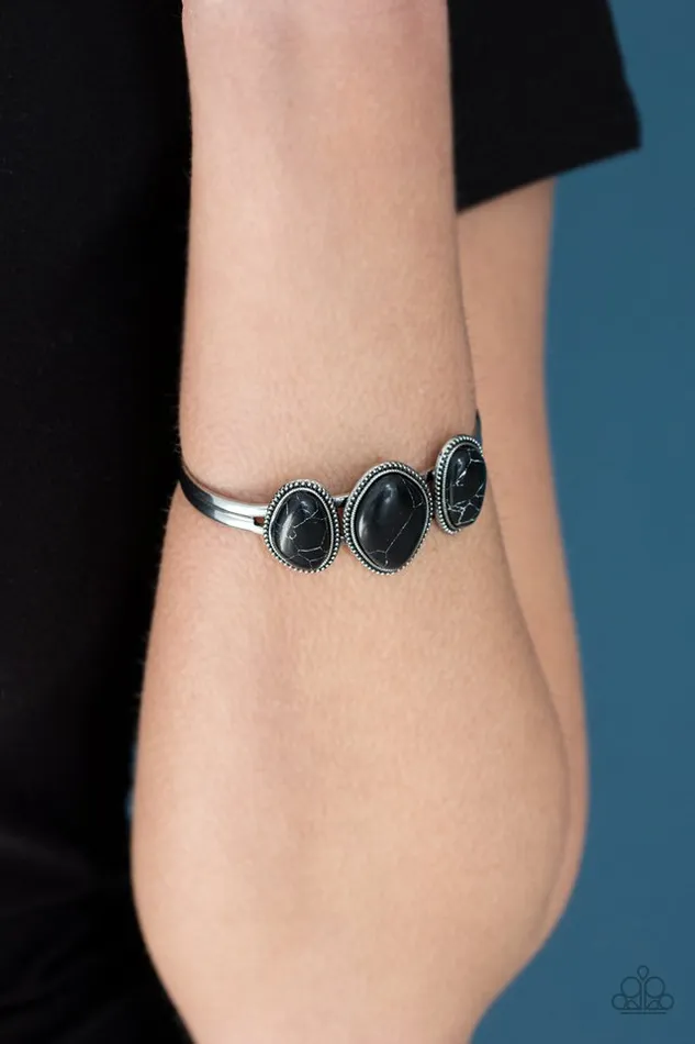 Bracelets Paparazzi Jewelry Paparazzi Bracelet Stone Shrine Black
