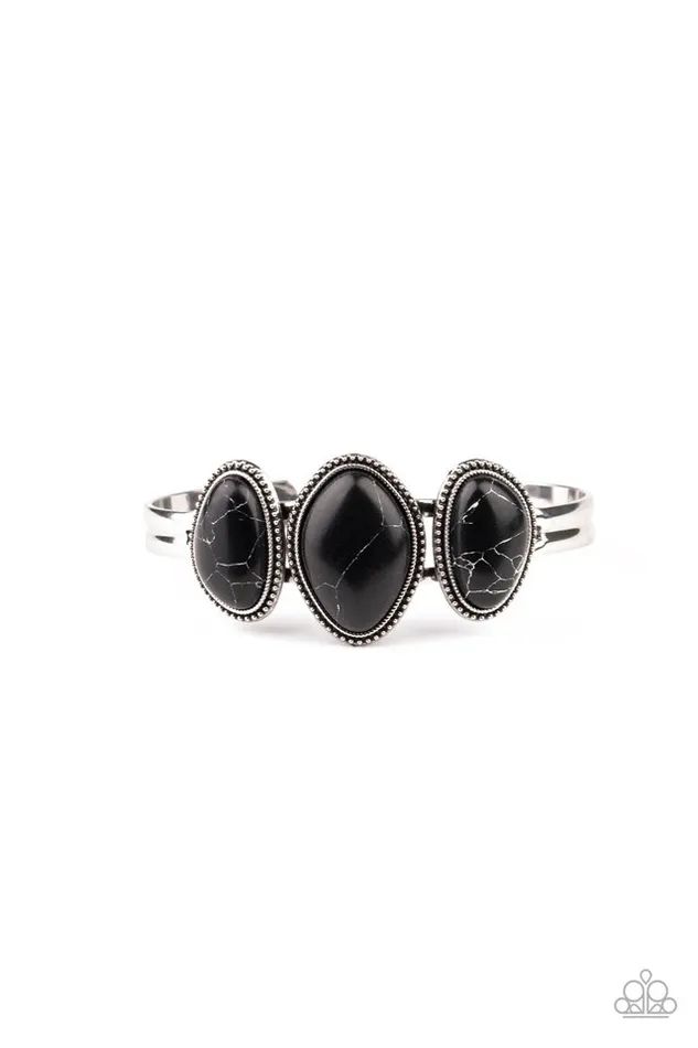 Bracelets Paparazzi Jewelry Paparazzi Bracelet Stone Shrine Black Bracelets Paparazzi Jewelry Paparazzi Bracelet Stone Shrine Black