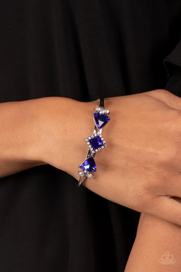 Bracelets Paparazzi Jewelry Paparazzi Bracelet Strategic Sparkle Blue