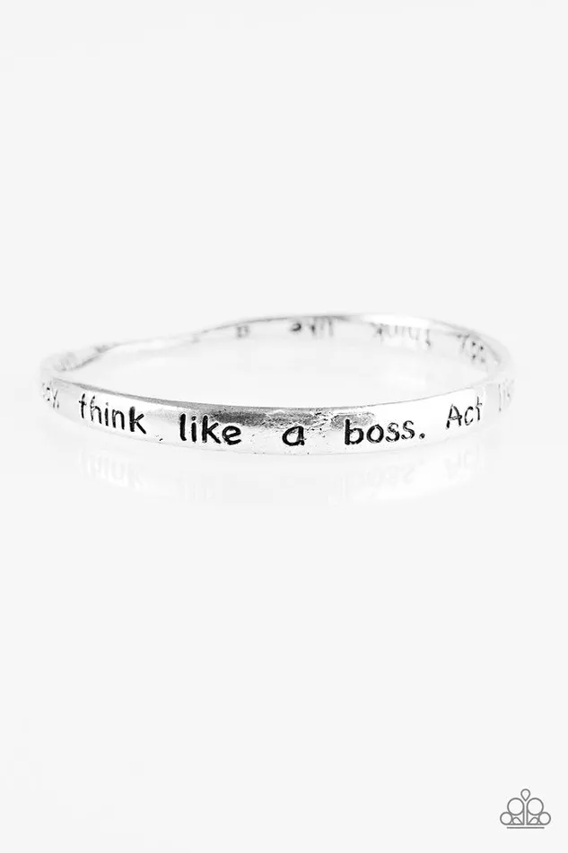 Bracelets Paparazzi Jewelry Paparazzi Bracelet Think Like A Boss Silver