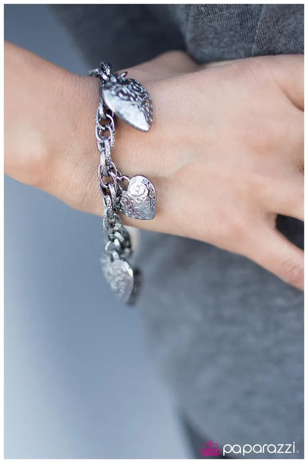 Bracelets Paparazzi Jewelry Paparazzi Bracelet This Heart Of Mine Black