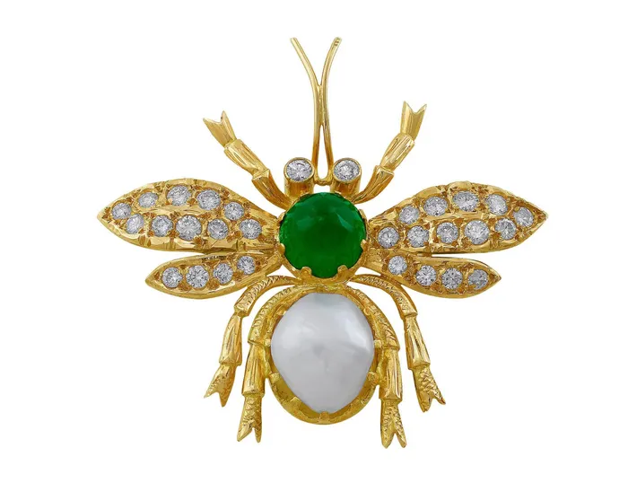 CJ Charles Jewelers PreStyled Sets Estate 18kt Yellow Gold Wasp Brooch