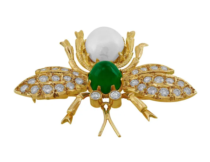CJ Charles Jewelers PreStyled Sets Estate 18kt Yellow Gold Wasp Brooch