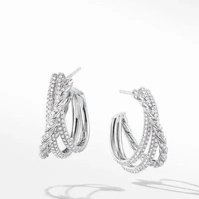 David Yurman Paveflex Hoop Earrings David Yurman Earrings