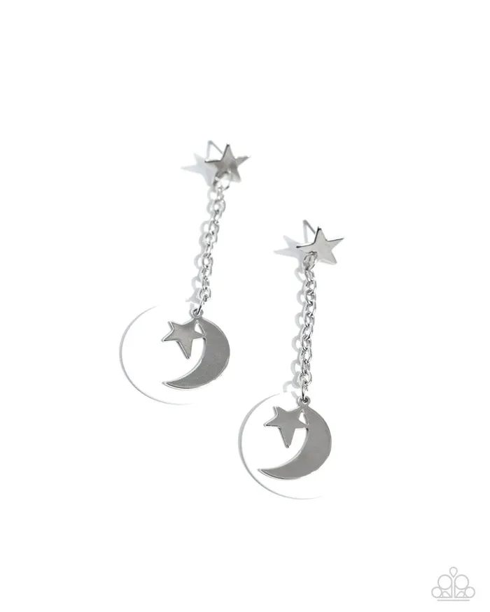 Earrings Paparazzi Earring Celestial Change White Paparazzi Jewelry Earrings Paparazzi Earring Celestial Change White Paparazzi Jewelry