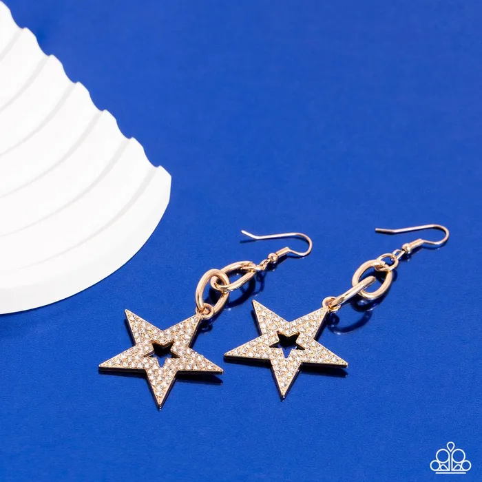Earrings Paparazzi Jewelry Paparazzi Earring Cosmic Celebrity Gold Earrings Paparazzi Jewelry Paparazzi Earring Cosmic Celebrity Gold