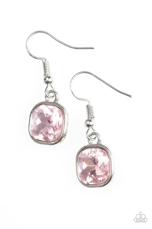 Earrings Paparazzi Jewelry Paparazzi Earring Everlasting Shine Pink