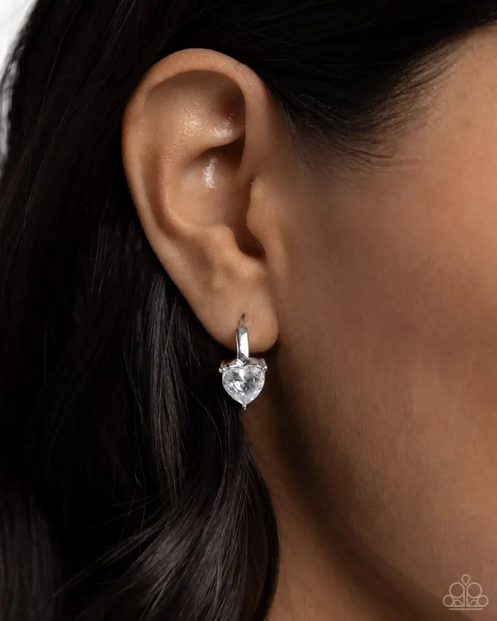 Earrings Paparazzi Jewelry Paparazzi Earring High Nobility White