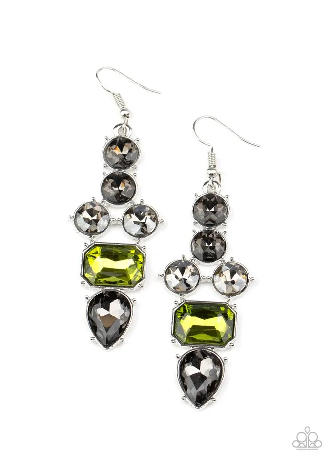 Earrings Paparazzi Jewelry Paparazzi Earring Look At Me GLOW Green Earrings Paparazzi Jewelry Paparazzi Earring Look At Me GLOW Green
