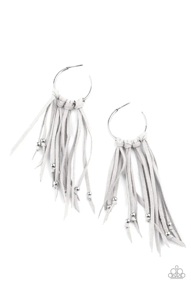 Earrings Paparazzi Jewelry Paparazzi Earring No Place Like HOMESPUN Silver Earrings Paparazzi Jewelry Paparazzi Earring No Place Like HOMESPUN Silver