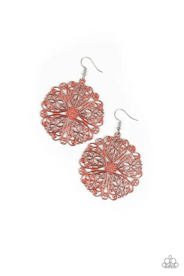 Earrings Paparazzi Jewelry Paparazzi Earring Ocean Paradise Orange