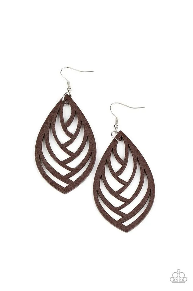 Earrings Paparazzi Jewelry Paparazzi Earring Out of the Woodwork Brown Earrings Paparazzi Jewelry Paparazzi Earring Out of the Woodwork Brown
