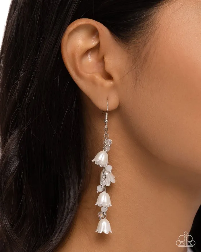 Earrings Paparazzi Jewelry Paparazzi Earring Snow Drops White