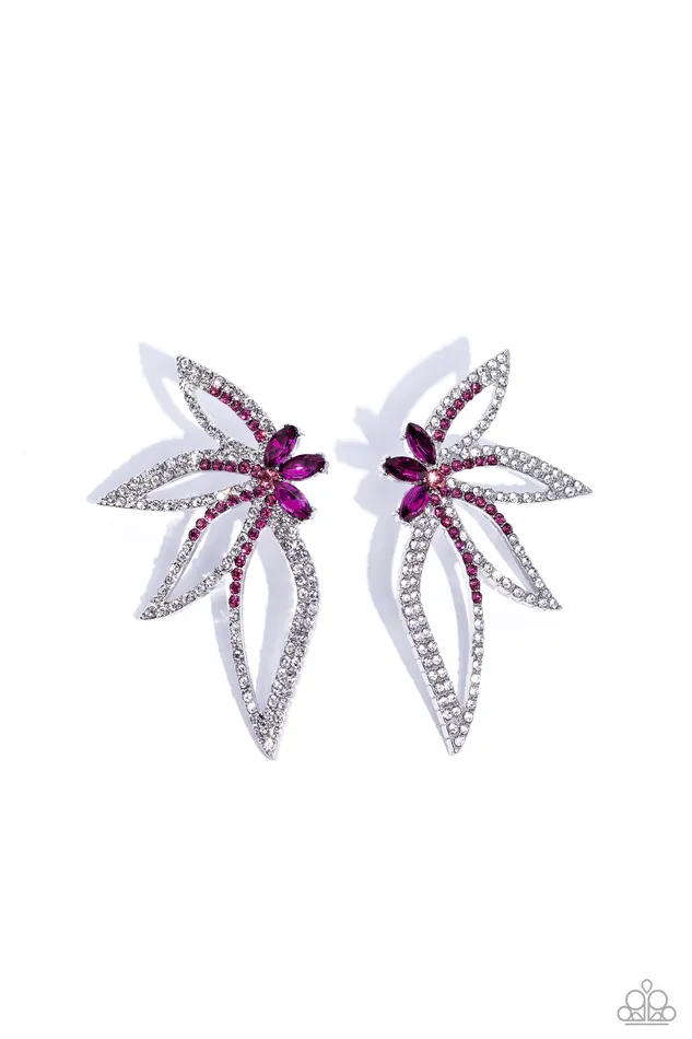 Earrings Paparazzi Jewelry Paparazzi Earring Twinkling Tulip Pink Earrings Paparazzi Jewelry Paparazzi Earring Twinkling Tulip Pink