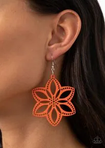 Earrings Paparazzi Jewelry Paparazzi Earrings Bahama Blossoms Orange