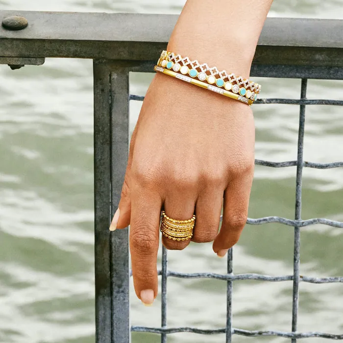 Freida Rothman Rings Freida Rothman Signature Pav 5 Stack Ring