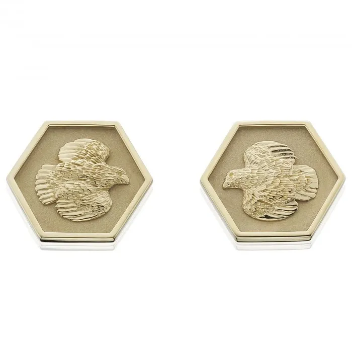 Grainger McKoy Earrings Grainger McKoy 14K Yellow Gold Quail Hexagon Earrings Grainger McKoy Earrings Grainger McKoy 14K Yellow Gold Quail Hexagon Earrings