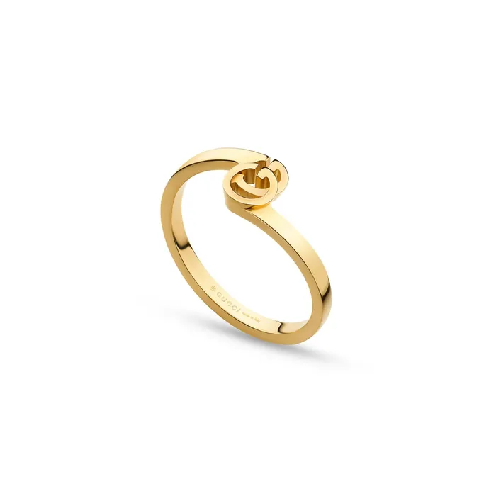 Gucci Rings Gucci 18K Yellow Gold GG Running Stacking Ring