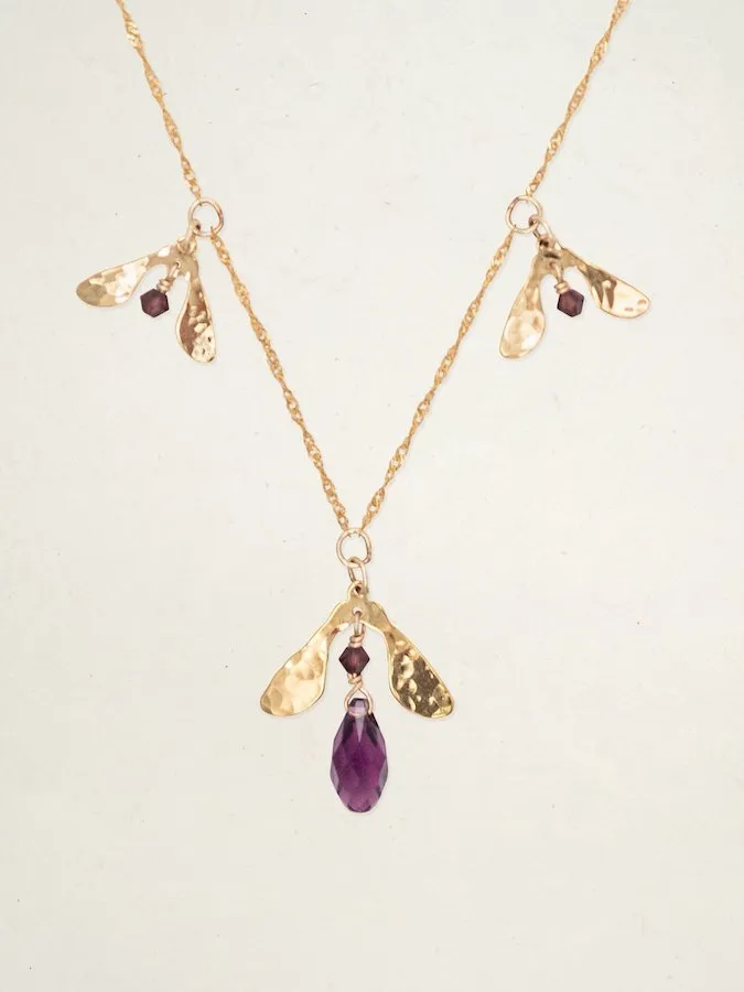 Holly Yashi Necklaces Sorrel Necklace in Aubergine