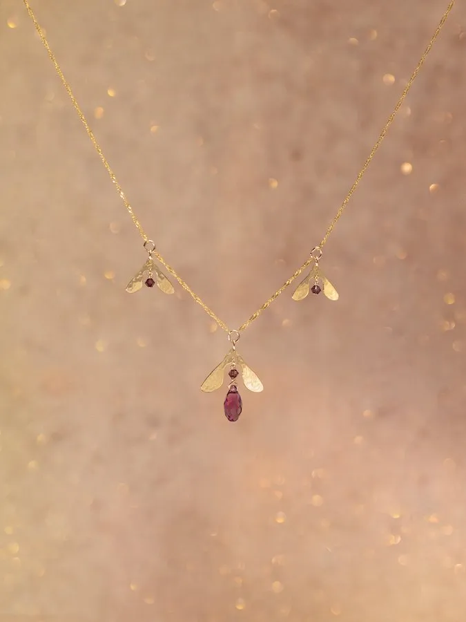 Holly Yashi Necklaces Sorrel Necklace in Aubergine