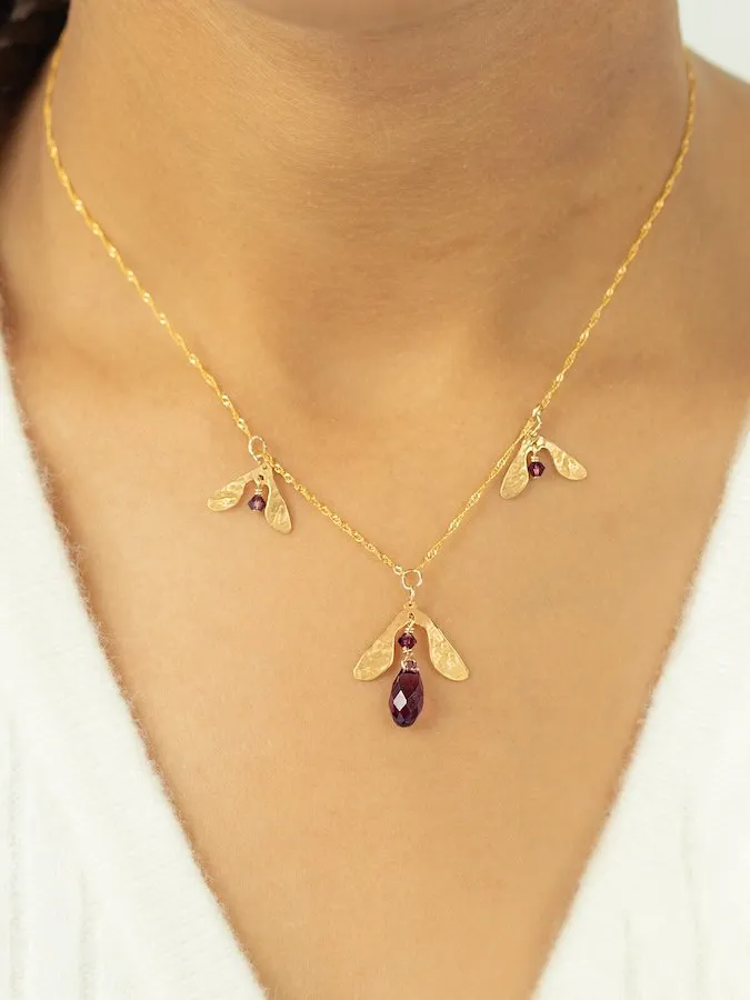 Holly Yashi Necklaces Sorrel Necklace in Aubergine