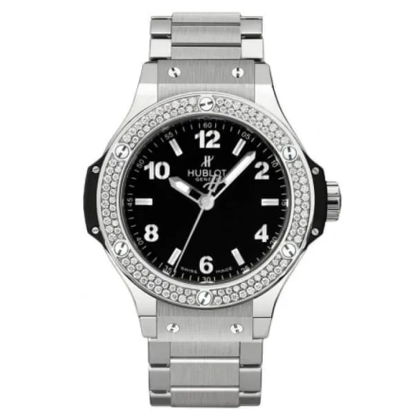 Hublot Bracelets Hublot Big Bang 38mm Watch Ref 361SX1270SX1104 Black Dial Diamond Bezel Stainless Steel Bracelet Hublot Bracelets Hublot Big Bang 38mm Watch Ref 361SX1270SX1104 Black Dial Diamond Bezel Stainless Steel Bracelet
