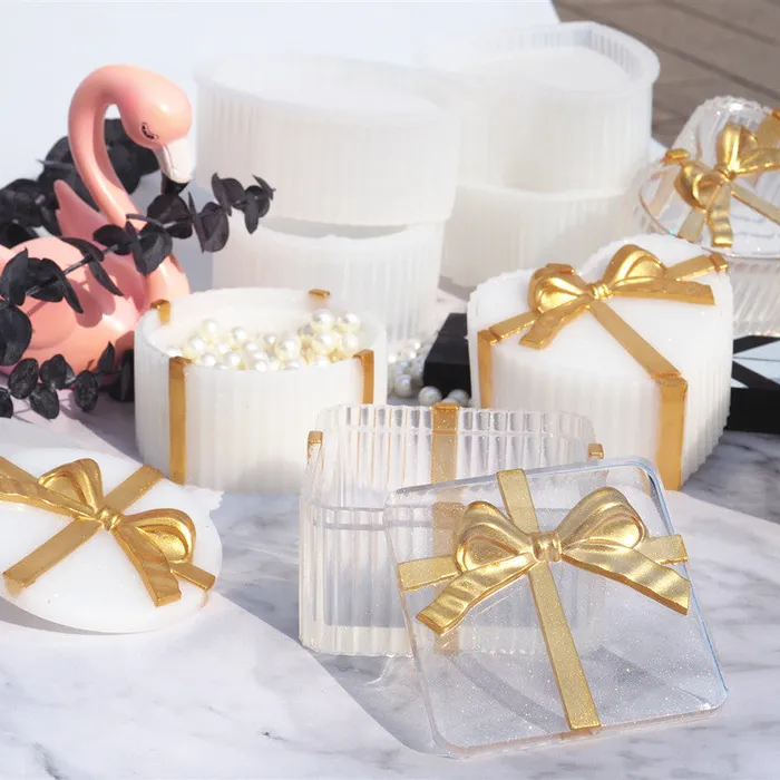 IntoResin Rings Bow Storage Box Round Oval Heart Square Resin Mold