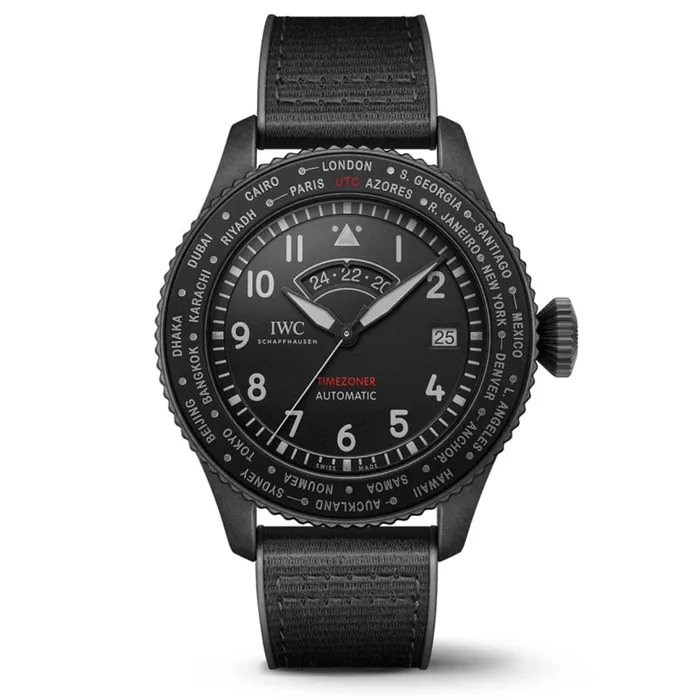 IWC Schaffhausen Watches Pilots Watch Timezoner Top Gun Ceratanium IW395505 IWC Schaffhausen Watches Pilots Watch Timezoner Top Gun Ceratanium IW395505