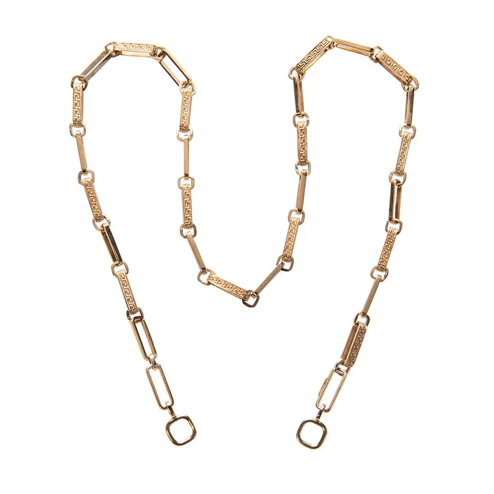 Necklaces Marla Aaron 14K Yellow Gold Meander Chain Necklace Marla Aaron Necklaces Marla Aaron 14K Yellow Gold Meander Chain Necklace Marla Aaron