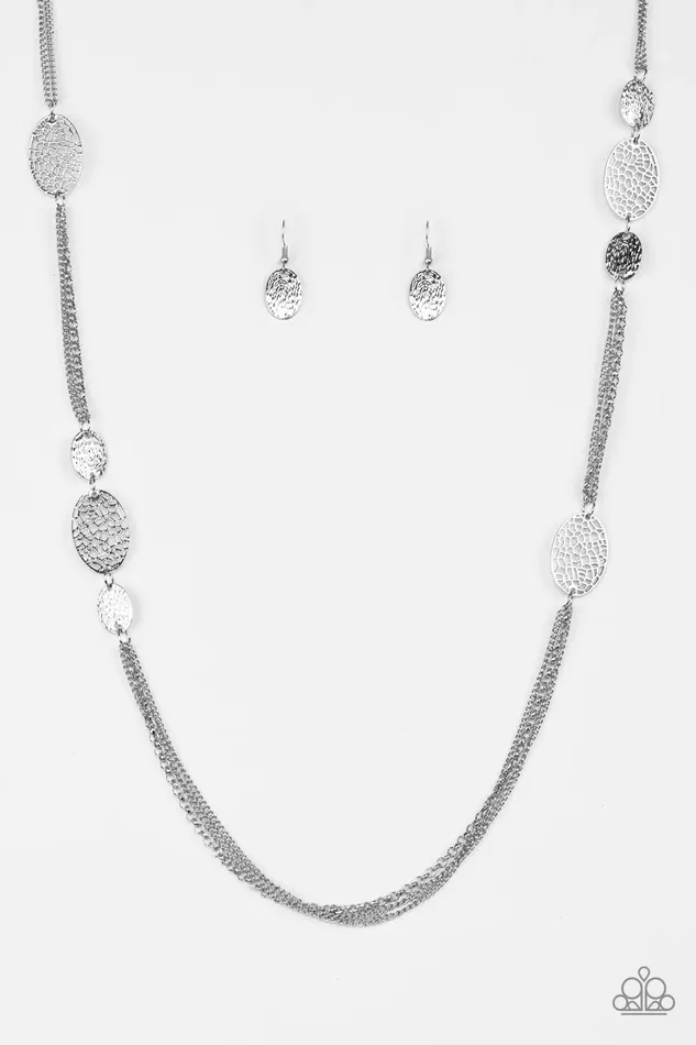 Necklaces Paparazzi Jewelry Paparazzi Necklace A Force Of Nature Silver