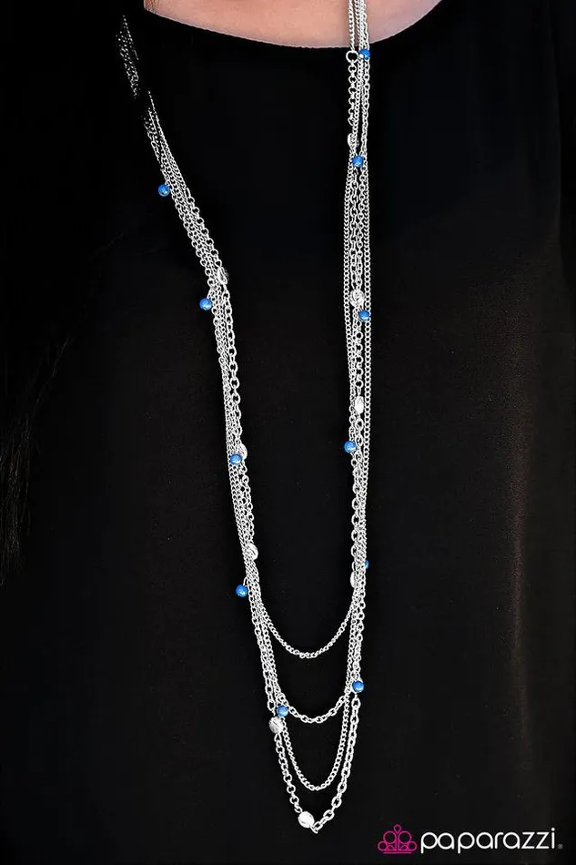 Necklaces Paparazzi Jewelry Paparazzi Necklace Beach Days Blue