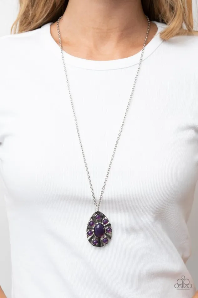 Necklaces Paparazzi Jewelry Paparazzi Necklace Blissfully Bohemian Purple