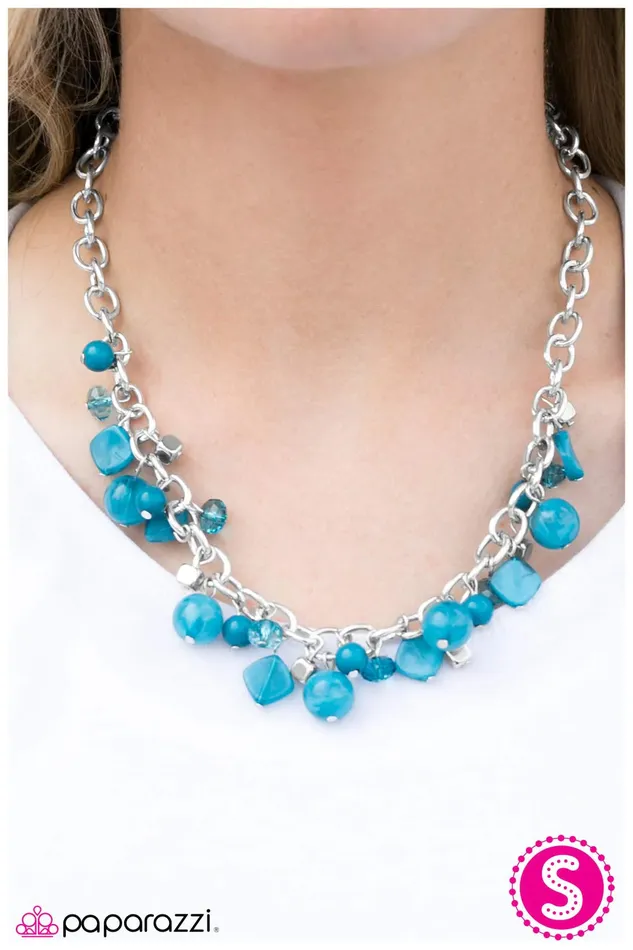 Necklaces Paparazzi Jewelry Paparazzi Necklace Catch 22 Blue