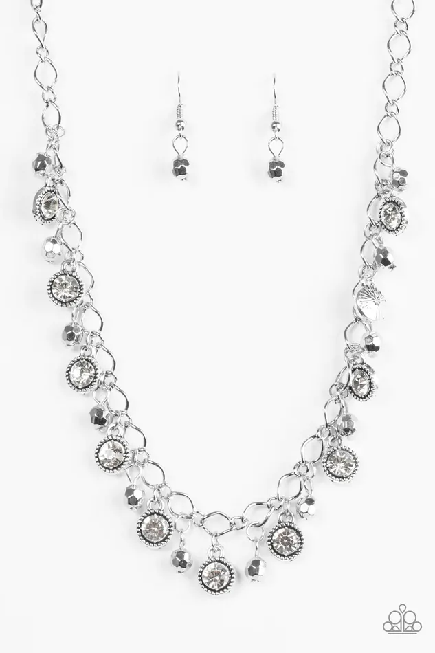 Necklaces Paparazzi Jewelry Paparazzi Necklace City Couture White