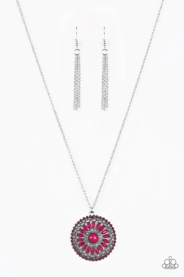 Necklaces Paparazzi Jewelry Paparazzi Necklace Colorful Carousels Pink