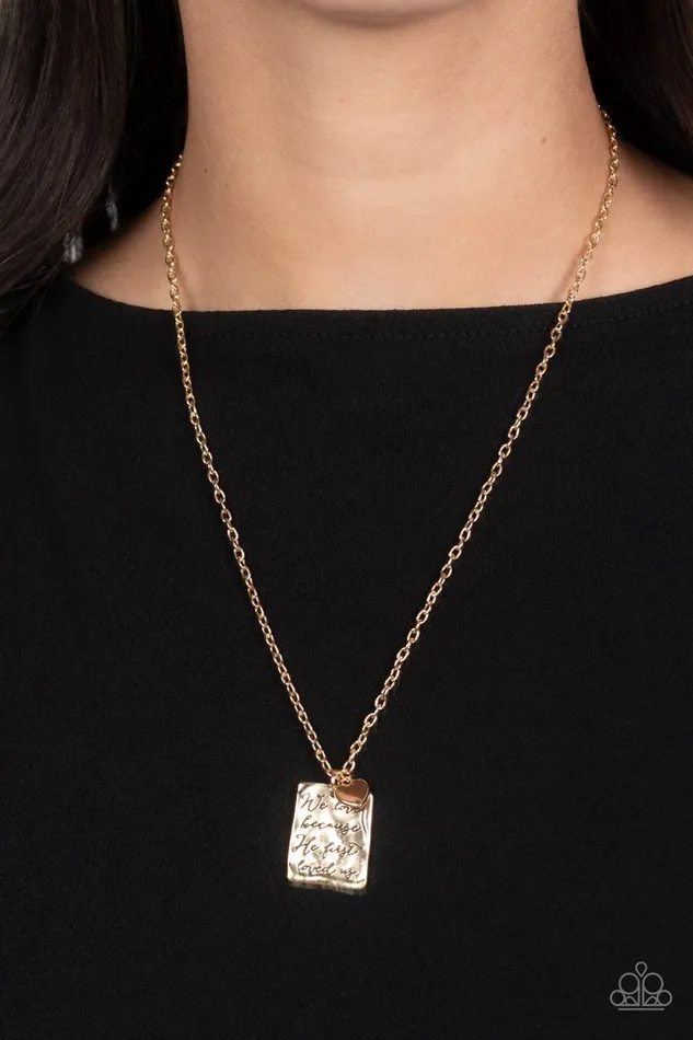 Necklaces Paparazzi Jewelry Paparazzi Necklace Divine Devotion Gold