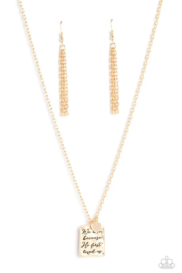 Necklaces Paparazzi Jewelry Paparazzi Necklace Divine Devotion Gold Necklaces Paparazzi Jewelry Paparazzi Necklace Divine Devotion Gold