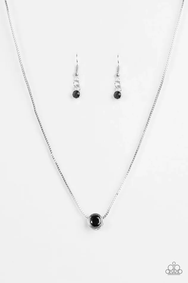 Necklaces Paparazzi Jewelry Paparazzi Necklace Expert Shimmer Black