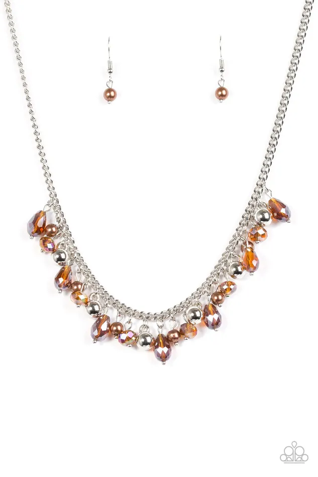 Necklaces Paparazzi Jewelry Paparazzi Necklace Glammed If I Do Glammed If I Dont Brown