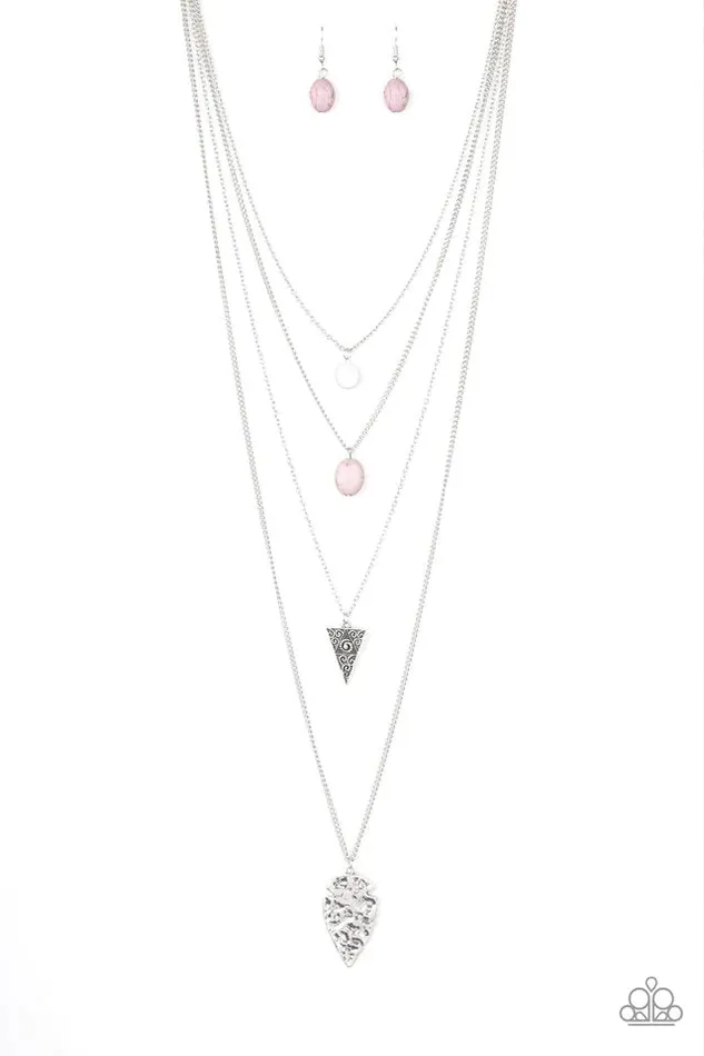 Necklaces Paparazzi Jewelry Paparazzi Necklace Grounded In ARTIFACT Silver