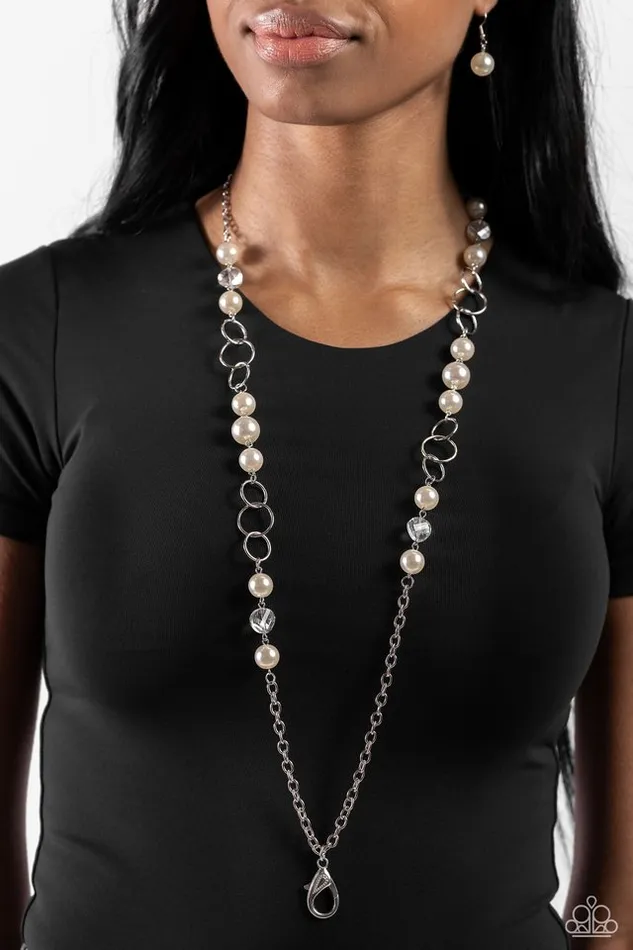 Necklaces Paparazzi Jewelry Paparazzi Necklace Modest Makeover White